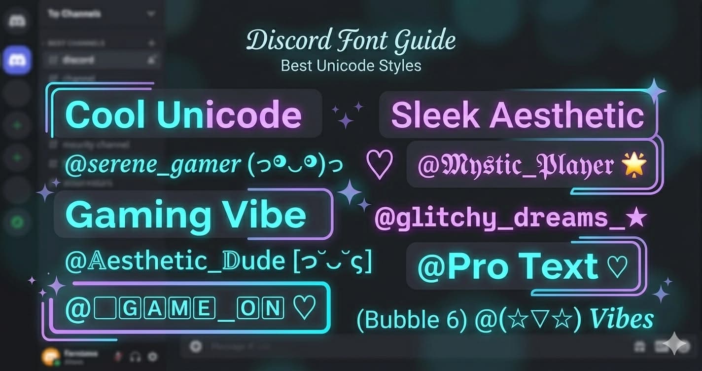 Best Unicode Fonts for Discord Usernames and Bios