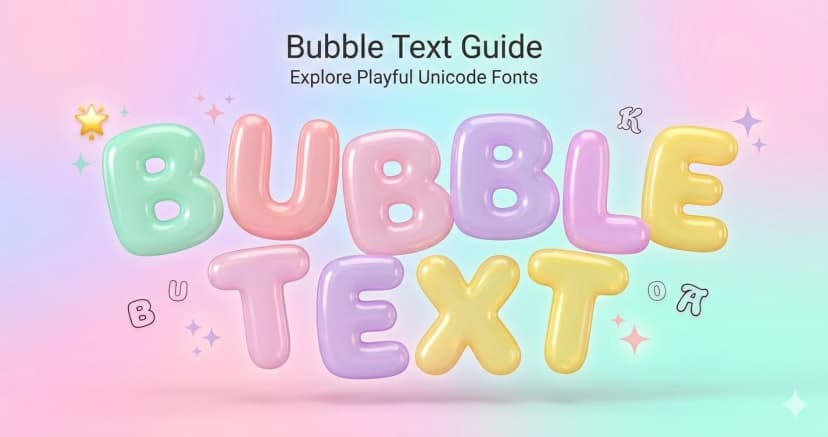 Bubble Text — The Complete Guide to Circled Unicode Letters