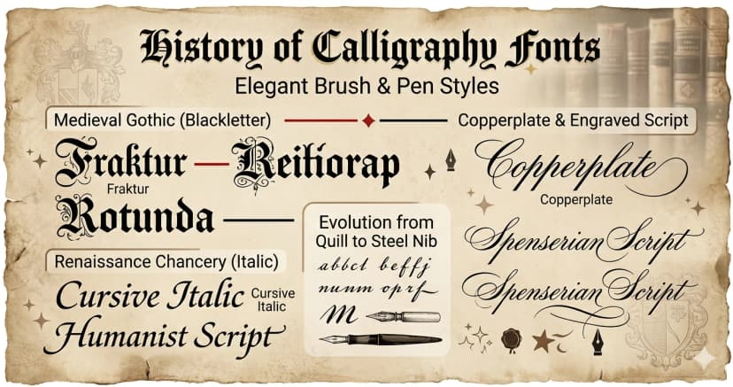 Calligraphy Through the Ages — From Ancient Scripts to Digital Fonts
