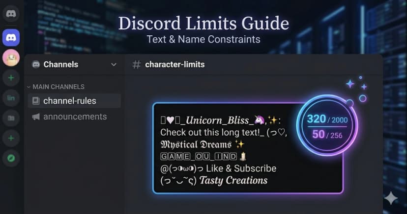 Discord Character Limits & Unicode Fonts — The Complete Field Guide