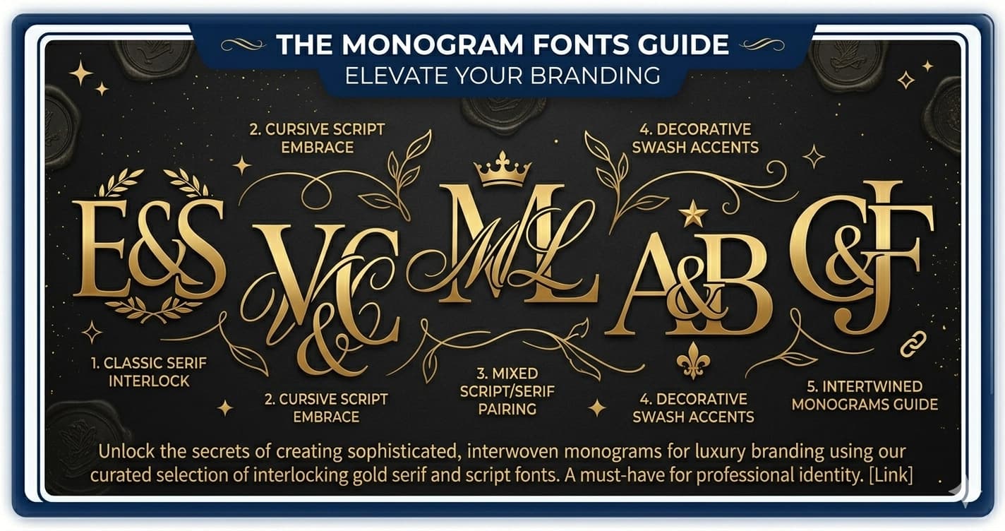 Monogram Fonts — History, Styles, and How to Create Personalized Initials