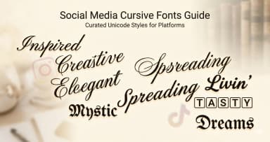 Cursive Fonts for Social Media — Which Style to Use and When