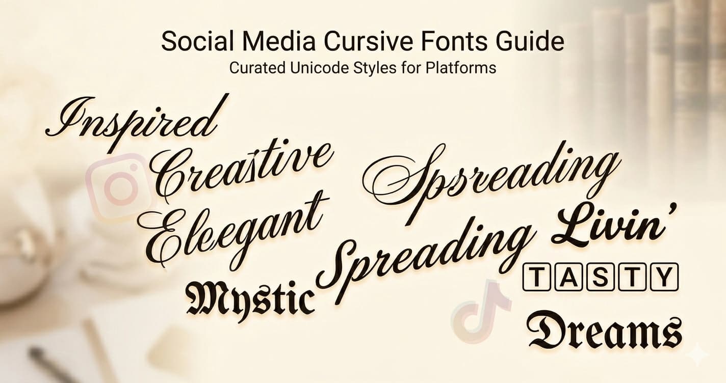 Cursive Fonts for Social Media — Which Style to Use and When