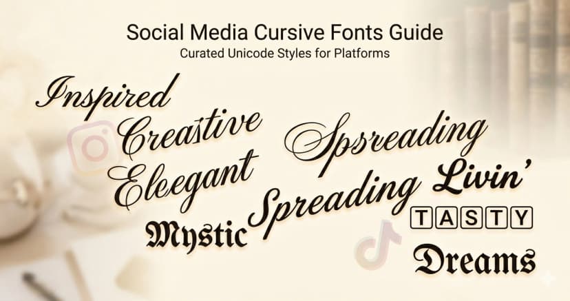 Cursive Fonts for Social Media — Which Style to Use and When