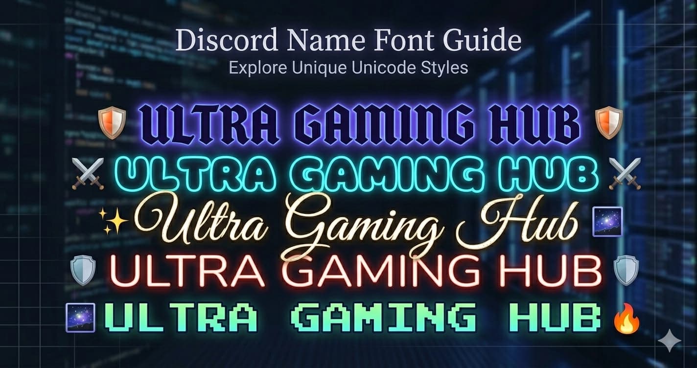 Discord Name Font — How to Get a Styled Font for Your Display Name