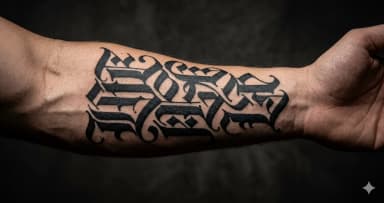 Gothic Fonts for Tattoos โ Blackletter Styles, History, and What Actually Ages Well