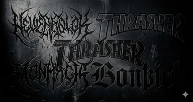 Heavy Metal Fonts โ The Typography Behind the World's Most Extreme Logos