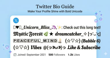 How to Make Your Twitter (X) Bio Stand Out with Unicode Fonts