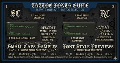 Tattoo Fonts — What Works, What Fades, and How to Preview Before You Ink