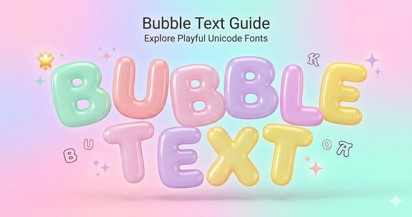 Bubble Text Guide β Circled Unicode Letters Explained