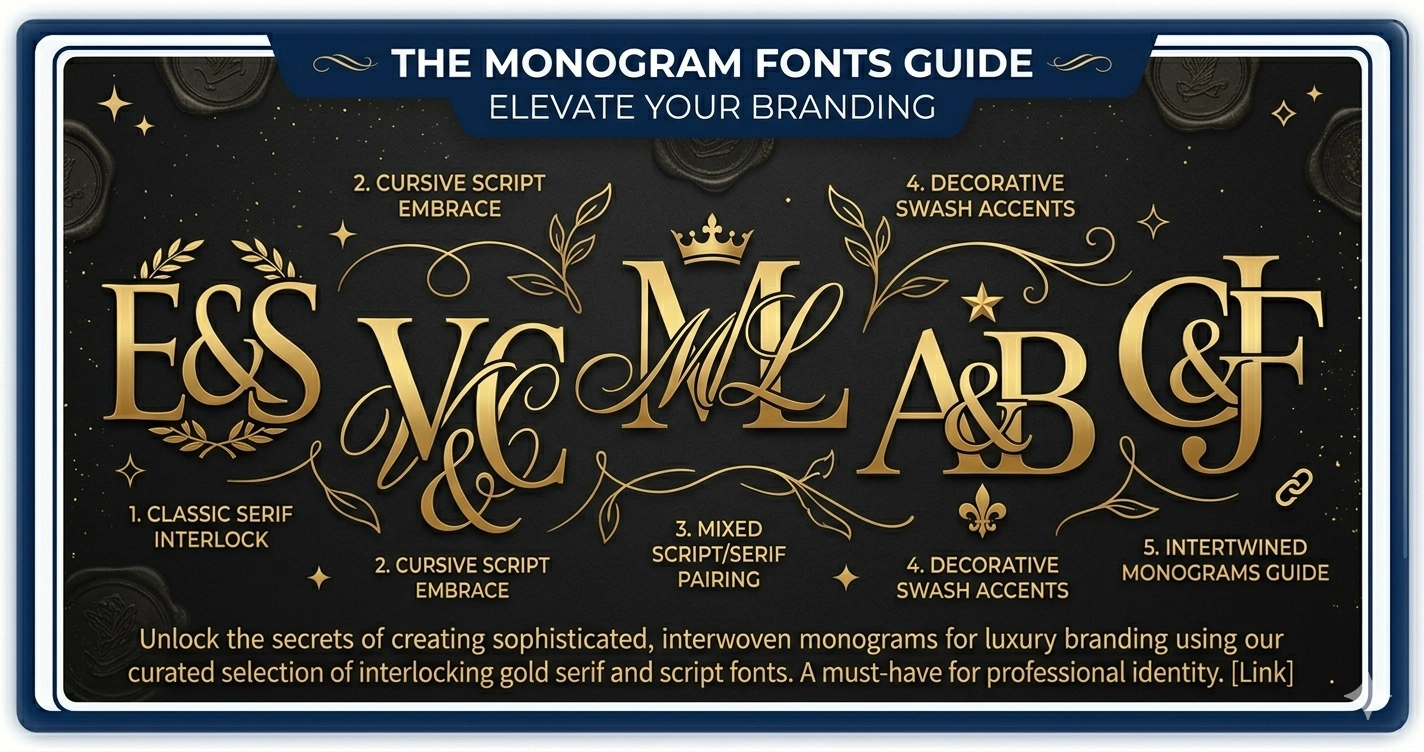 Monogram Fonts — History, Styles & Personalized Initials
